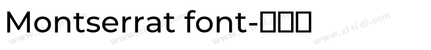 Montserrat font字体转换